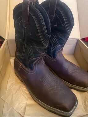 Red Wing Shoes Brown and Black Men's Western Cowboy Boots